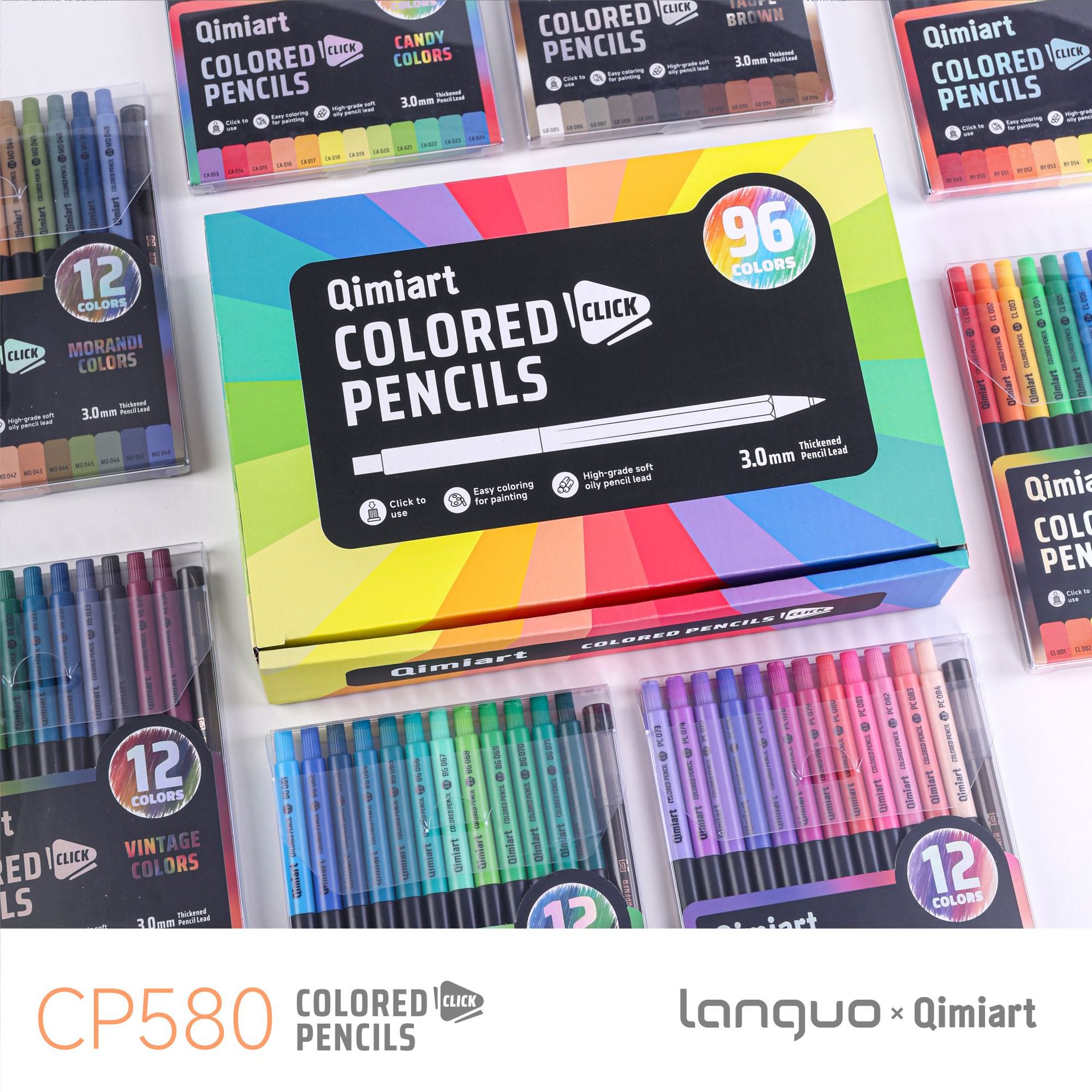 Staedtler Pencil Lumocolor - Ensemble de crayons de couleur rétractables