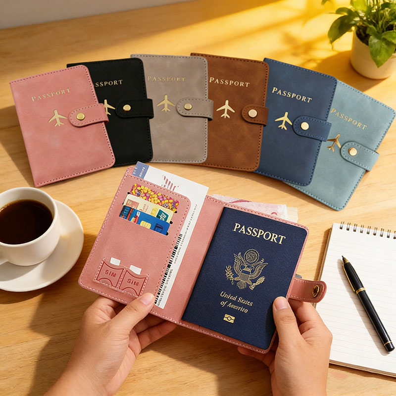 Index Card Holder - Étui Porte-Passeport en Cuir pour Essentiels