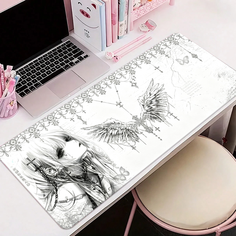 Leather Desk Pad - Tapis de souris en cuir noir