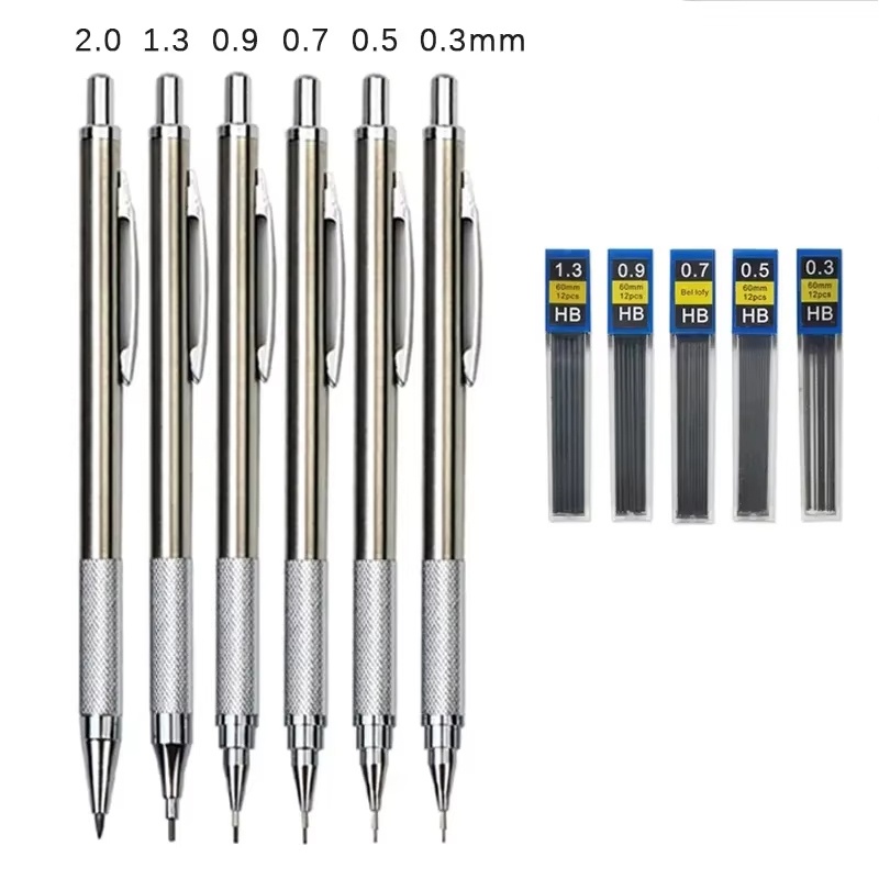 Mechanical Pencil 0.3 - Ensemble de crayons mécaniques en métal,