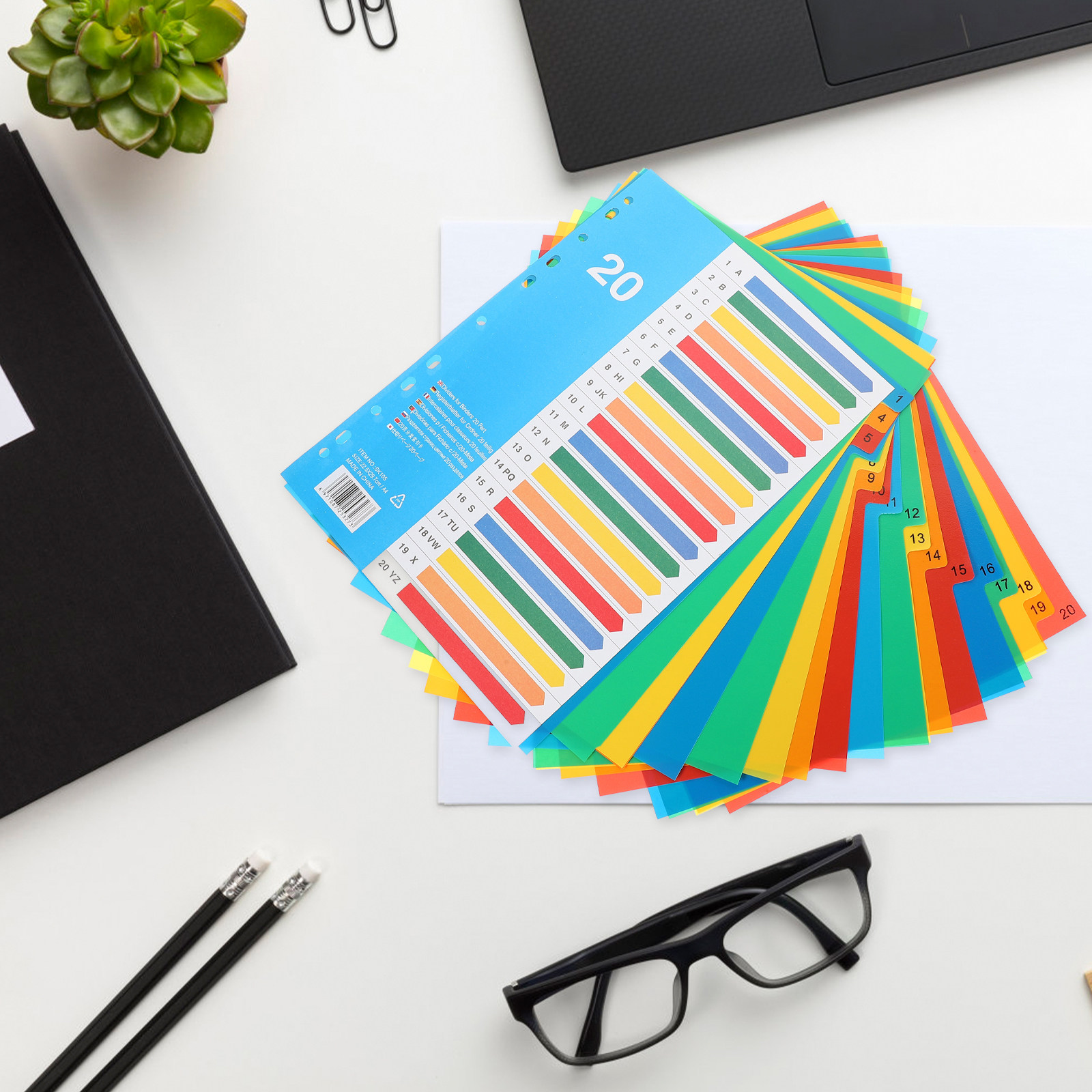 5 pièces de séparateurs de cla - Tab Divider A4 avis et prix