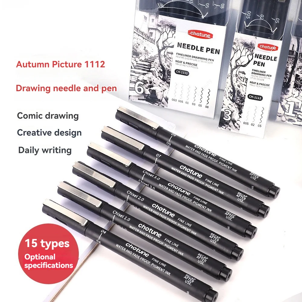 Micro stylos noirs, 15 tailles - Correction Pen Fine avis et prix