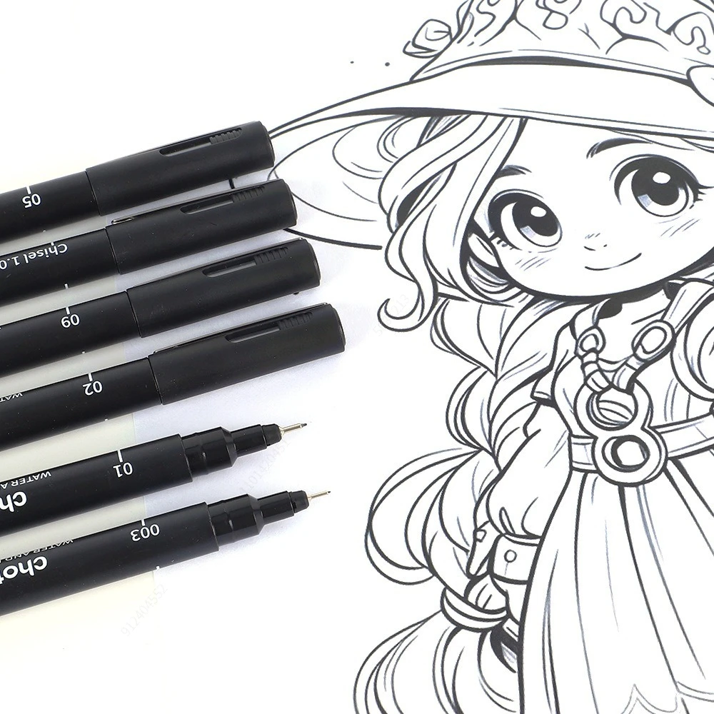 Micro stylos noirs, 15 tailles - Correction Pen Fine avis et prix