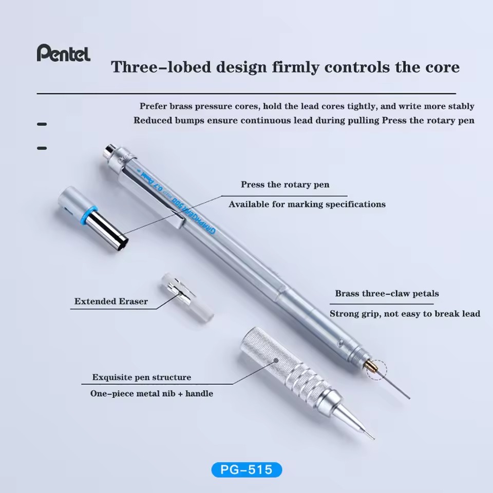 Pentel GraphGear 500 crayon de - Pentel Pen Graphgear avis et prix