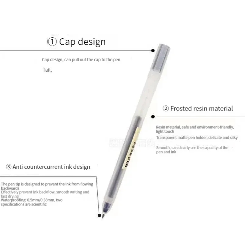 Joli stylo gel MUJI noir/rouge - Muji Stationery Gel Pen avis et prix